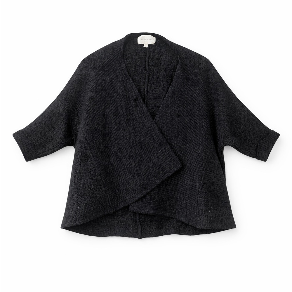 Brochu Walker Cocoon Wrap Cardigan OS | Cropped Draped Knit | Made in Peru